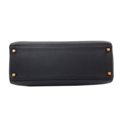 HERMES エルメス ケリー32 内縫い ゴールド金具 ハンドバッグ トリヨン レディース 中古
