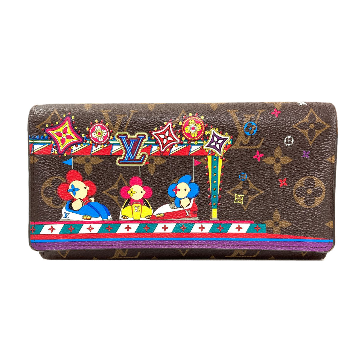 LOUIS VUITTON ルイヴィトン M69747 ポルトフォイユ・サラ NM ヴィヴィエンヌ 長財布（小銭入れあり） モノグラムキャンバス レディース 中古
