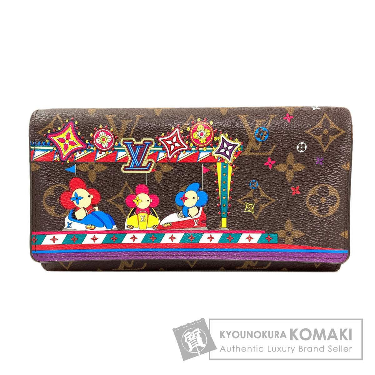 LOUIS VUITTON ルイヴィトン M69747 ポルトフォイユ・サラ NM ヴィヴィエンヌ 長財布（小銭入れあり） モノグラムキャンバス レディース 中古