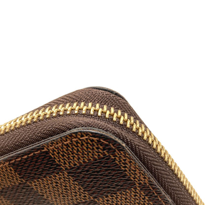 LOUIS VUITTON ルイヴィトン N60028 ジッピー・コンパクト 長財布（小銭入れあり） ダミエキャンバス レディース 中古