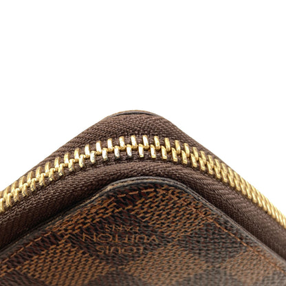 LOUIS VUITTON ルイヴィトン N60028 ジッピー・コンパクト 長財布（小銭入れあり） ダミエキャンバス レディース 中古