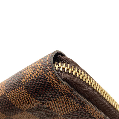 LOUIS VUITTON ルイヴィトン N60028 ジッピー・コンパクト 長財布（小銭入れあり） ダミエキャンバス レディース 中古