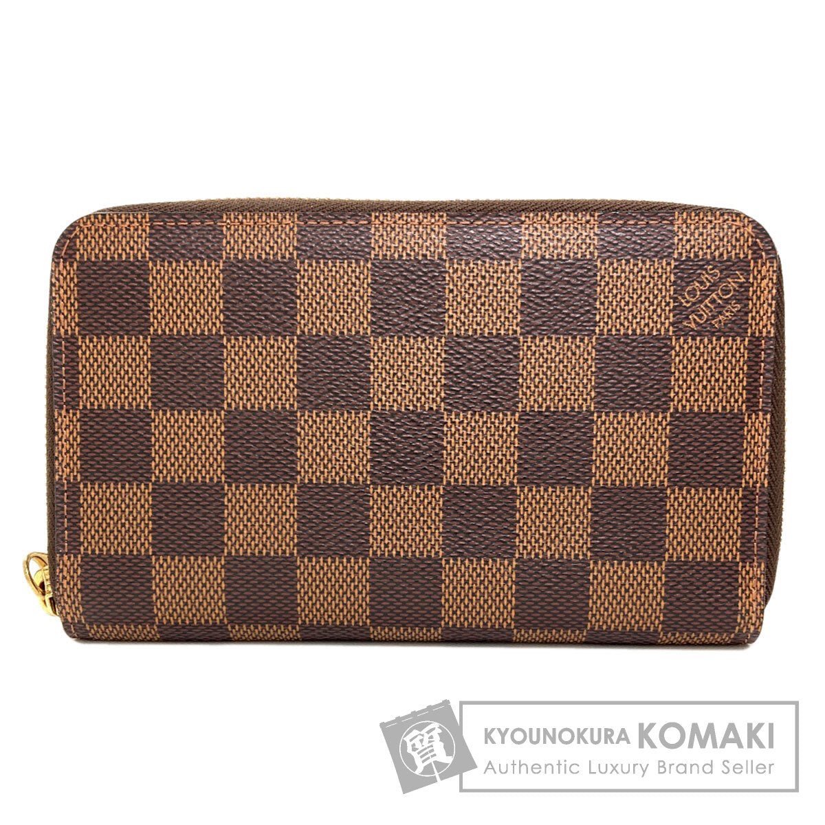 LOUIS VUITTON ルイヴィトン N60028 ジッピー・コンパクト 長財布（小銭入れあり） ダミエキャンバス レディース 中古