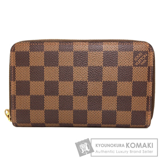 LOUIS VUITTON ルイヴィトン N60028 ジッピー・コンパクト 長財布（小銭入れあり） ダミエキャンバス レディース 中古