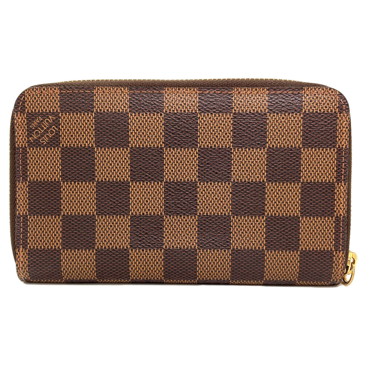 LOUIS VUITTON ルイヴィトン N60028 ジッピー・コンパクト 長財布（小銭入れあり） ダミエキャンバス レディース 中古