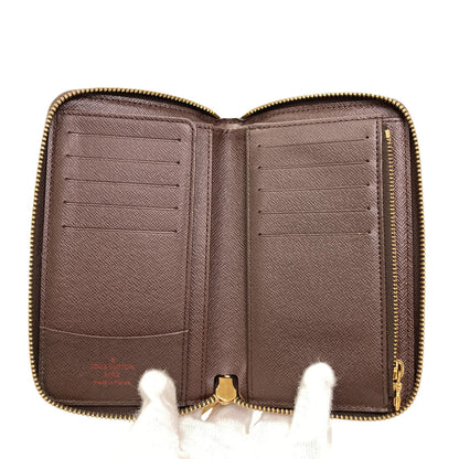 LOUIS VUITTON ルイヴィトン N60028 ジッピー・コンパクト 長財布（小銭入れあり） ダミエキャンバス レディース 中古