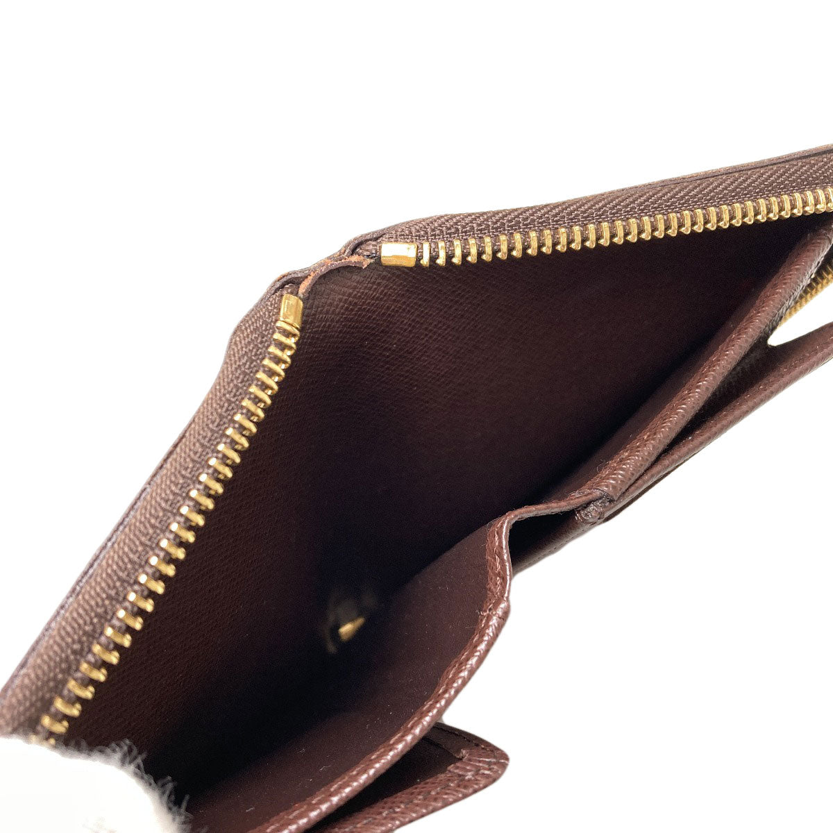 LOUIS VUITTON ルイヴィトン N60028 ジッピー・コンパクト 長財布（小銭入れあり） ダミエキャンバス レディース 中古