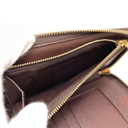 LOUIS VUITTON ルイヴィトン N60028 ジッピー・コンパクト 長財布（小銭入れあり） ダミエキャンバス レディース 中古