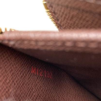 LOUIS VUITTON ルイヴィトン N60028 ジッピー・コンパクト 長財布（小銭入れあり） ダミエキャンバス レディース 中古