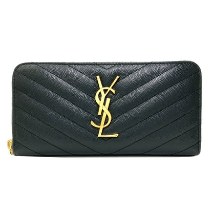 SAINT LAURENT サンローラン カサンドラ 長財布（小銭入れあり） レザー レディース 中古