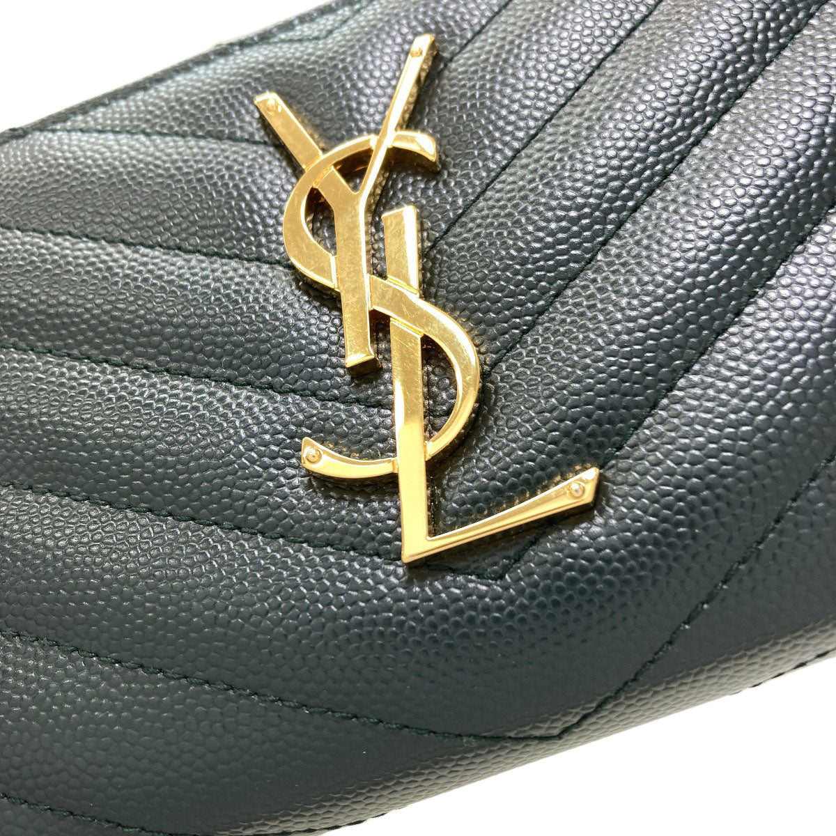 SAINT LAURENT サンローラン カサンドラ 長財布（小銭入れあり） レザー レディース 中古