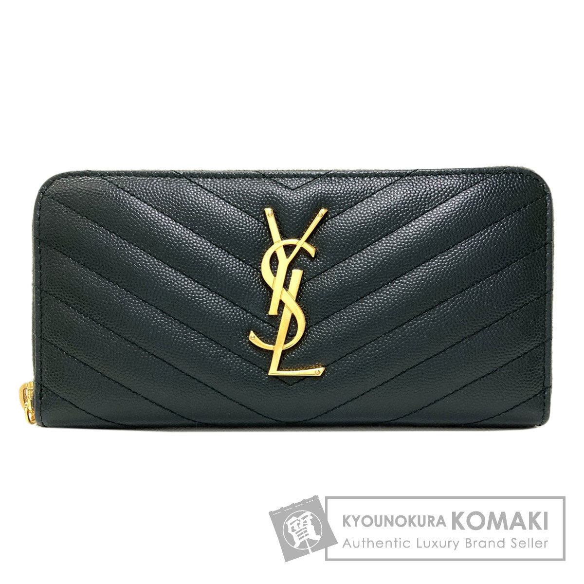 SAINT LAURENT サンローラン カサンドラ 長財布（小銭入れあり） レザー レディース 中古