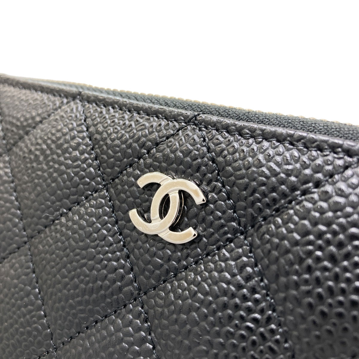 CHANEL シャネル マトラッセ ココマーク シルバー金具 長財布（小銭入れあり） グレインド カーフスキン レディース 中古