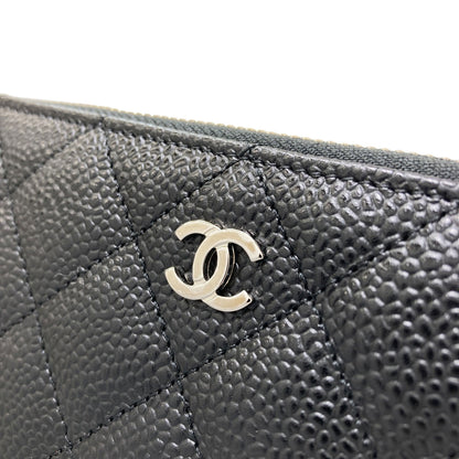 CHANEL シャネル マトラッセ ココマーク シルバー金具 長財布（小銭入れあり） グレインド カーフスキン レディース 中古