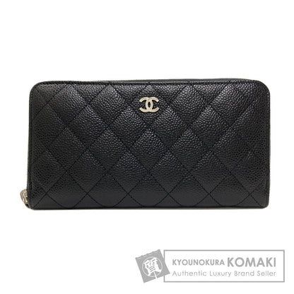 CHANEL シャネル マトラッセ ココマーク シルバー金具 長財布（小銭入れあり） グレインド カーフスキン レディース 中古