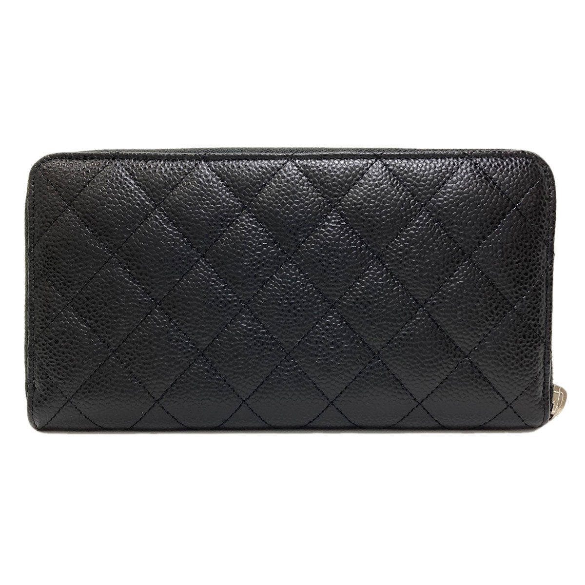 CHANEL シャネル マトラッセ ココマーク シルバー金具 長財布（小銭入れあり） グレインド カーフスキン レディース 中古