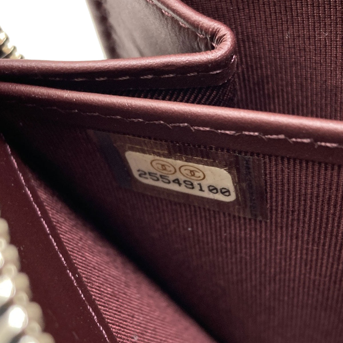 CHANEL シャネル マトラッセ ココマーク シルバー金具 長財布（小銭入れあり） グレインド カーフスキン レディース 中古
