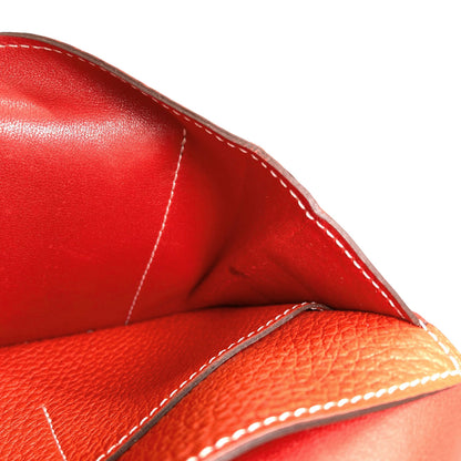 HERMES エルメス ドゴンGM デュオ シルバー金具 長財布（小銭入れあり） カーフ レディース 中古