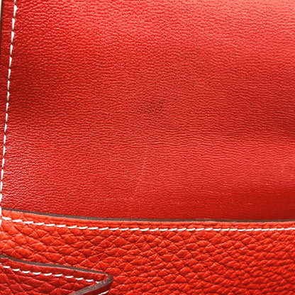 HERMES エルメス ドゴンGM デュオ シルバー金具 長財布（小銭入れあり） カーフ レディース 中古