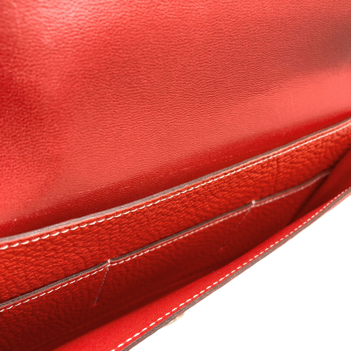 HERMES エルメス ドゴンGM デュオ シルバー金具 長財布（小銭入れあり） カーフ レディース 中古