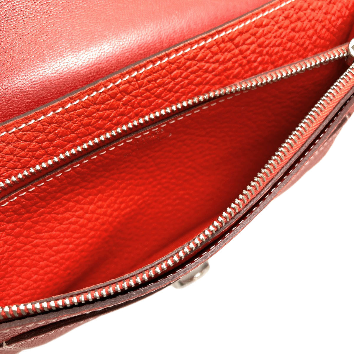 HERMES エルメス ドゴンGM デュオ シルバー金具 長財布（小銭入れあり） カーフ レディース 中古