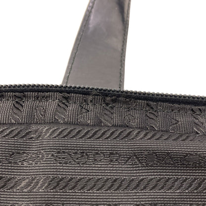 PRADA プラダ ロゴ金具 ハンドバッグ ナイロン レディース 中古