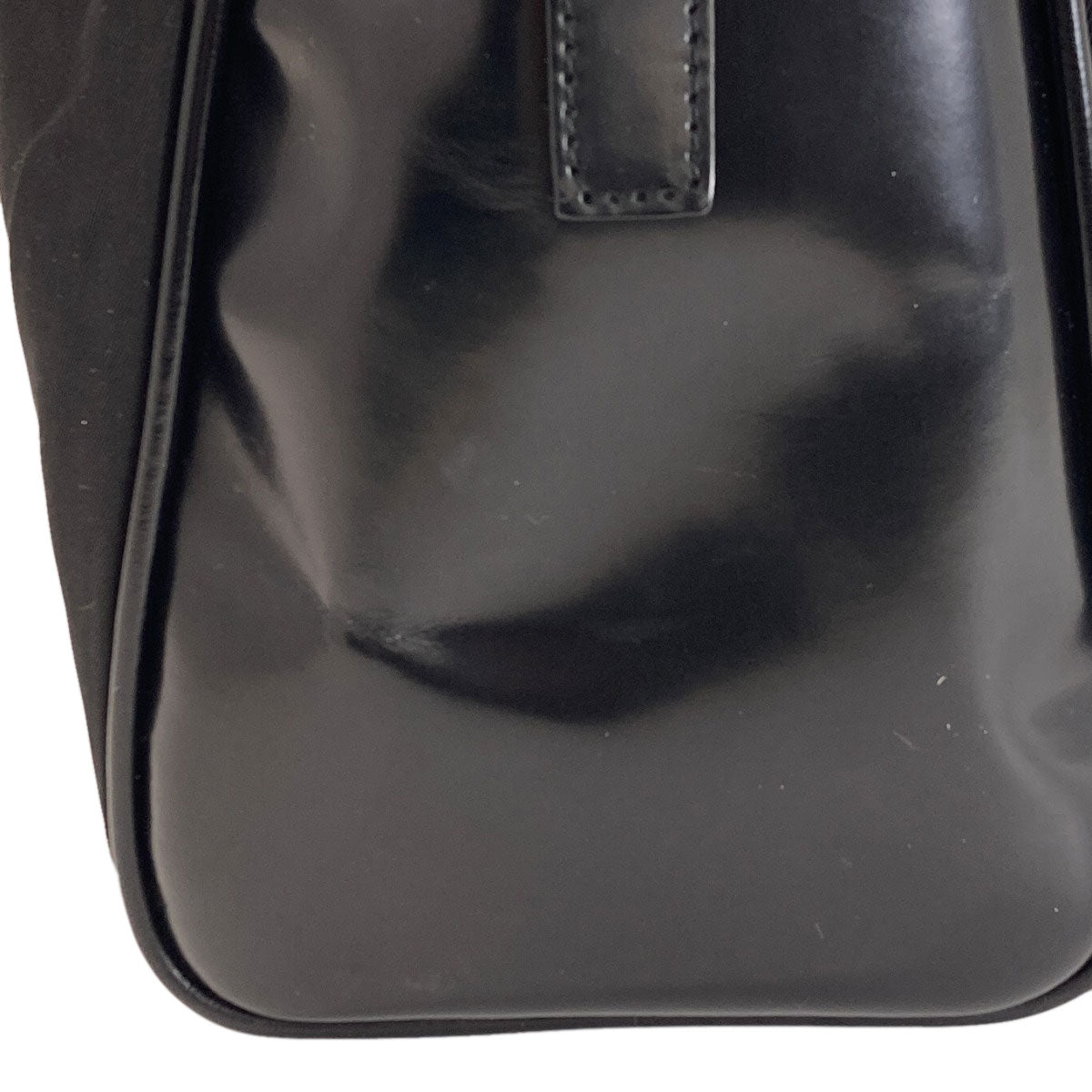 PRADA プラダ ロゴ金具 ハンドバッグ ナイロン レディース 中古