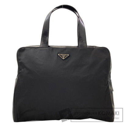 PRADA プラダ ロゴ金具 ハンドバッグ ナイロン レディース 中古