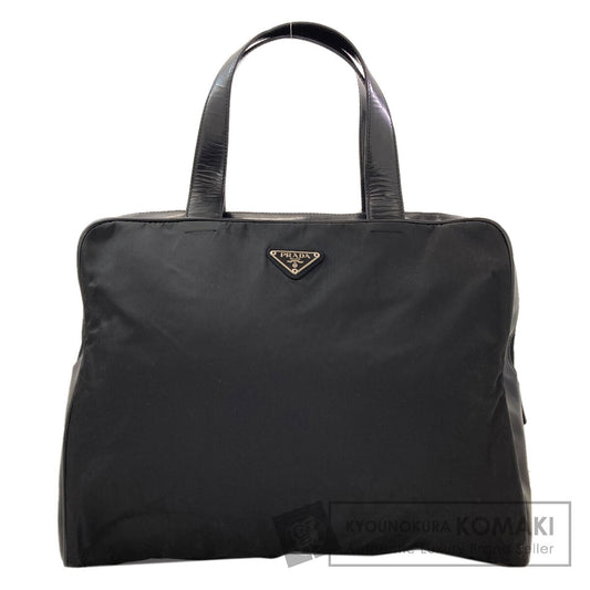 PRADA プラダ ロゴ金具 ハンドバッグ ナイロン レディース 中古