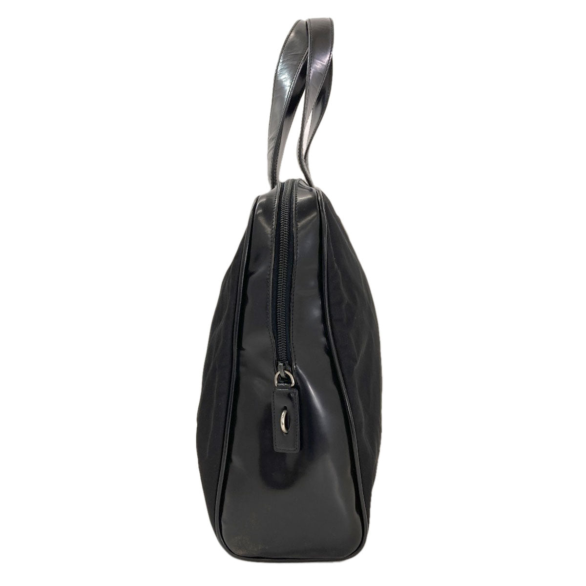 PRADA プラダ ロゴ金具 ハンドバッグ ナイロン レディース 中古