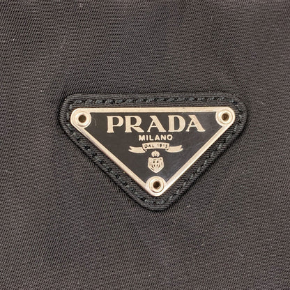PRADA プラダ ロゴ金具 ハンドバッグ ナイロン レディース 中古