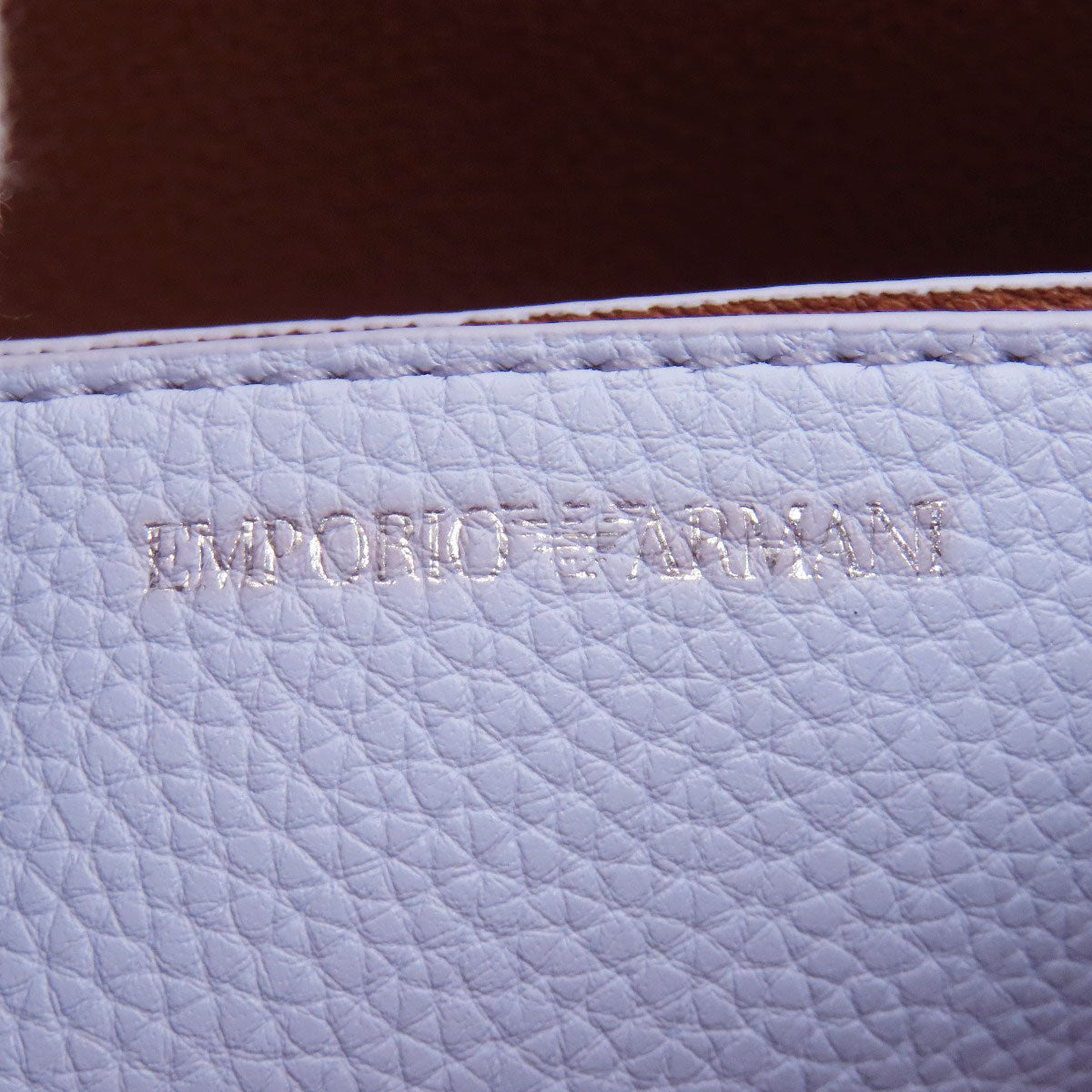 Emporio Armani エンポリオ・アルマーニ マイイーエー ディアプリント 2WAY ハンドバッグ レザー レディース 中古