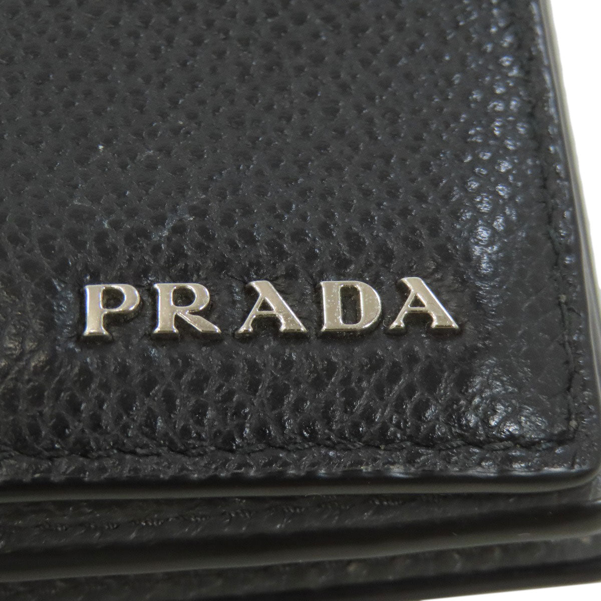 プラダ ロゴ 二つ折り財布（小銭入れなし） 中古 商品画像18