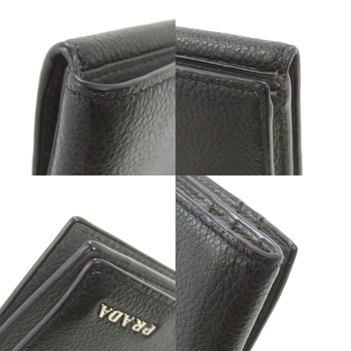 プラダ ロゴ 二つ折り財布（小銭入れなし） 中古 商品画像20
