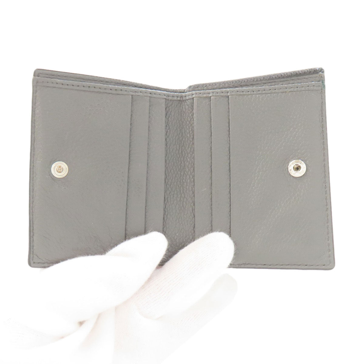 プラダ ロゴ 二つ折り財布（小銭入れなし） 中古 商品画像5