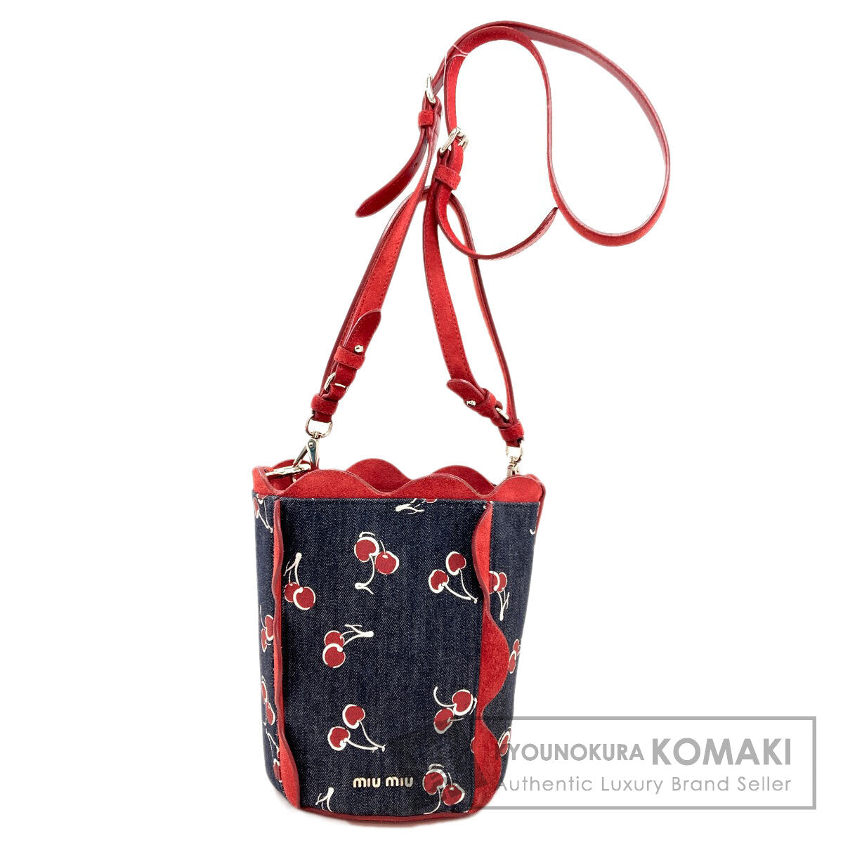 ミュウミュウ チェリープリント 2WAY ショルダーバッグ 中古 商品画像1
