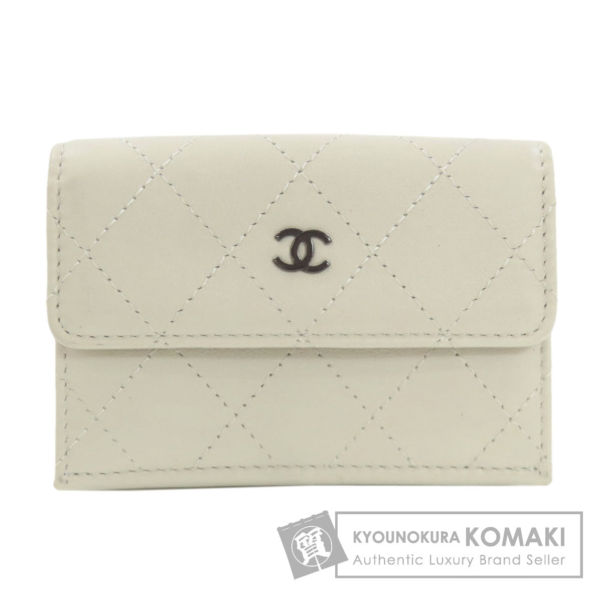 シャネル ココマーク シルバー金具 二つ折り財布（小銭入れあり） 中古 商品画像1