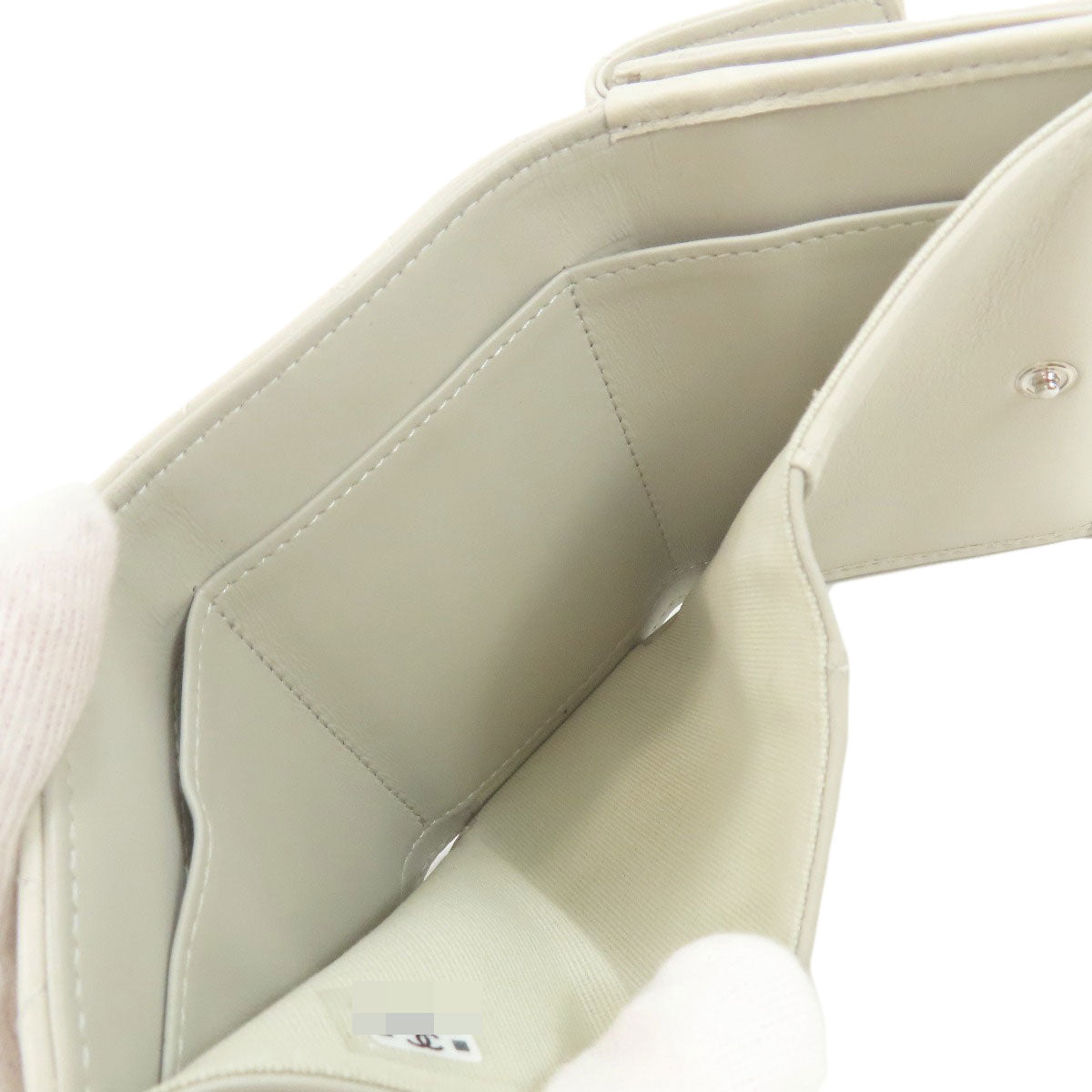 シャネル ココマーク シルバー金具 二つ折り財布（小銭入れあり） 中古 商品画像6