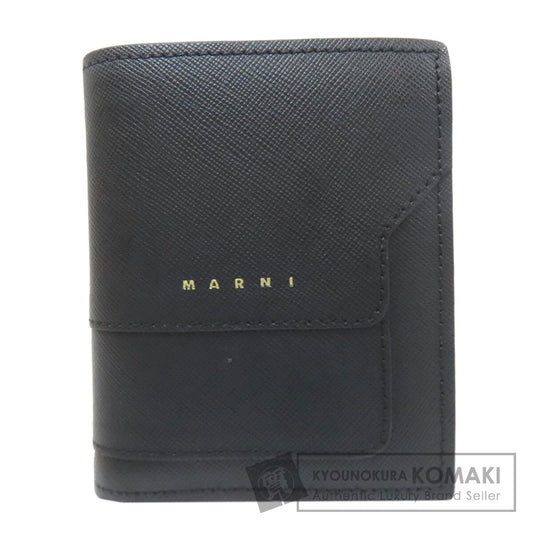 マルニ ロゴ 二つ折り財布（小銭入れあり） 中古 商品画像1