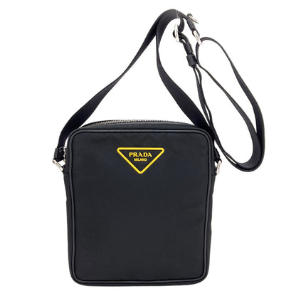 PRADA プラダ ロゴ ショルダーバッグ ナイロン レディース 中古