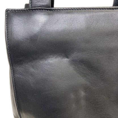 PRADA プラダ ロゴ金具 ハンドバッグ ラムスキン レディース 中古