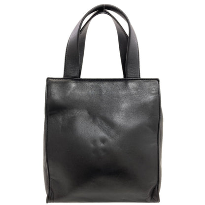 PRADA プラダ ロゴ金具 ハンドバッグ ラムスキン レディース 中古