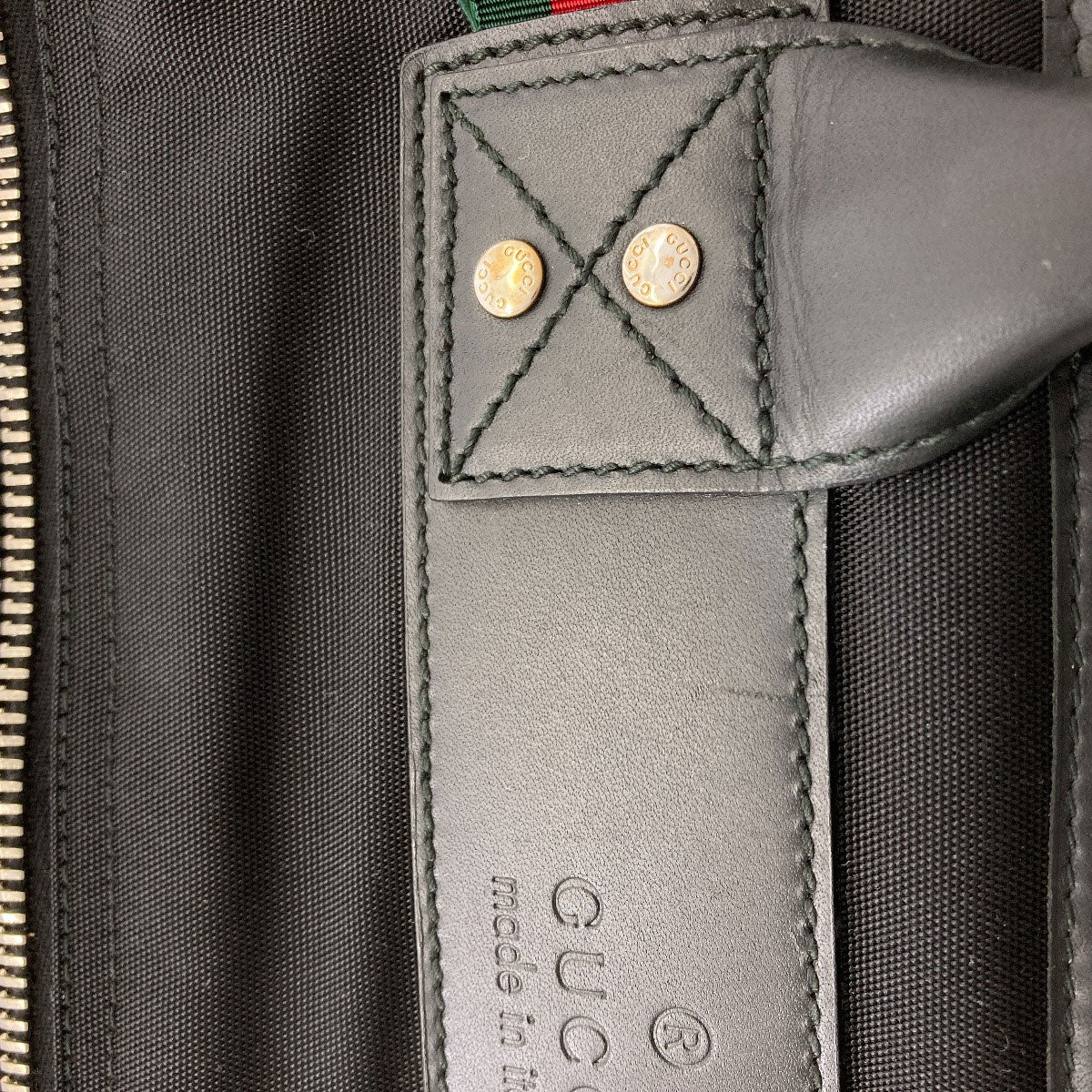 GUCCI グッチ 246392 ロゴモチーフ ボストンバッグ キャンバス レディース 中古