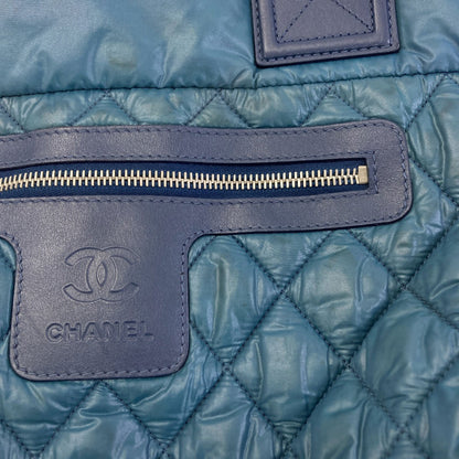 CHANEL シャネル コココクーン シルバー金具 ハンドバッグ ナイロン レディース 中古