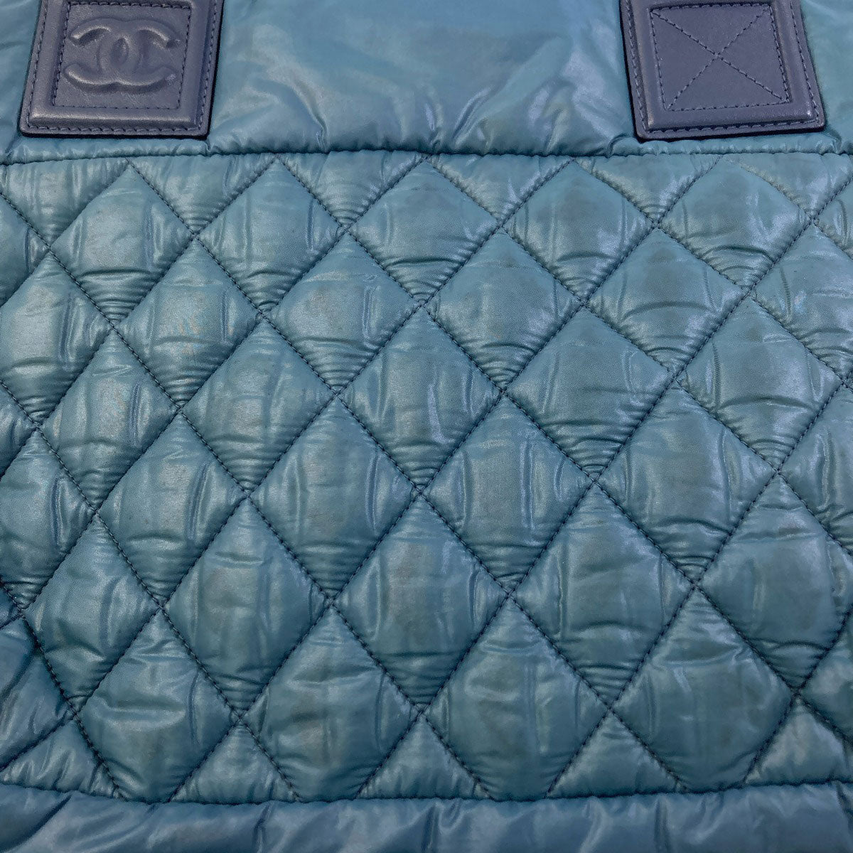 CHANEL シャネル コココクーン シルバー金具 ハンドバッグ ナイロン レディース 中古