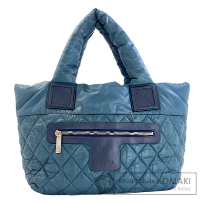 CHANEL シャネル コココクーン シルバー金具 ハンドバッグ ナイロン レディース 中古