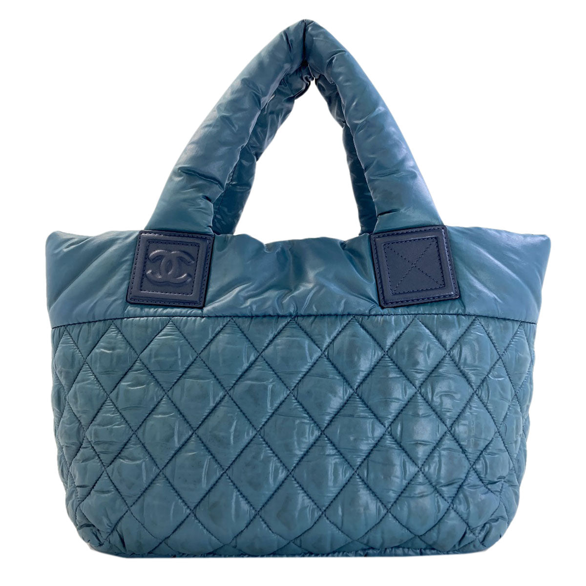 CHANEL シャネル コココクーン シルバー金具 ハンドバッグ ナイロン レディース 中古