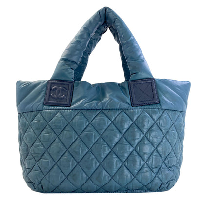 CHANEL シャネル コココクーン シルバー金具 ハンドバッグ ナイロン レディース 中古