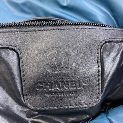 CHANEL シャネル コココクーン シルバー金具 ハンドバッグ ナイロン レディース 中古