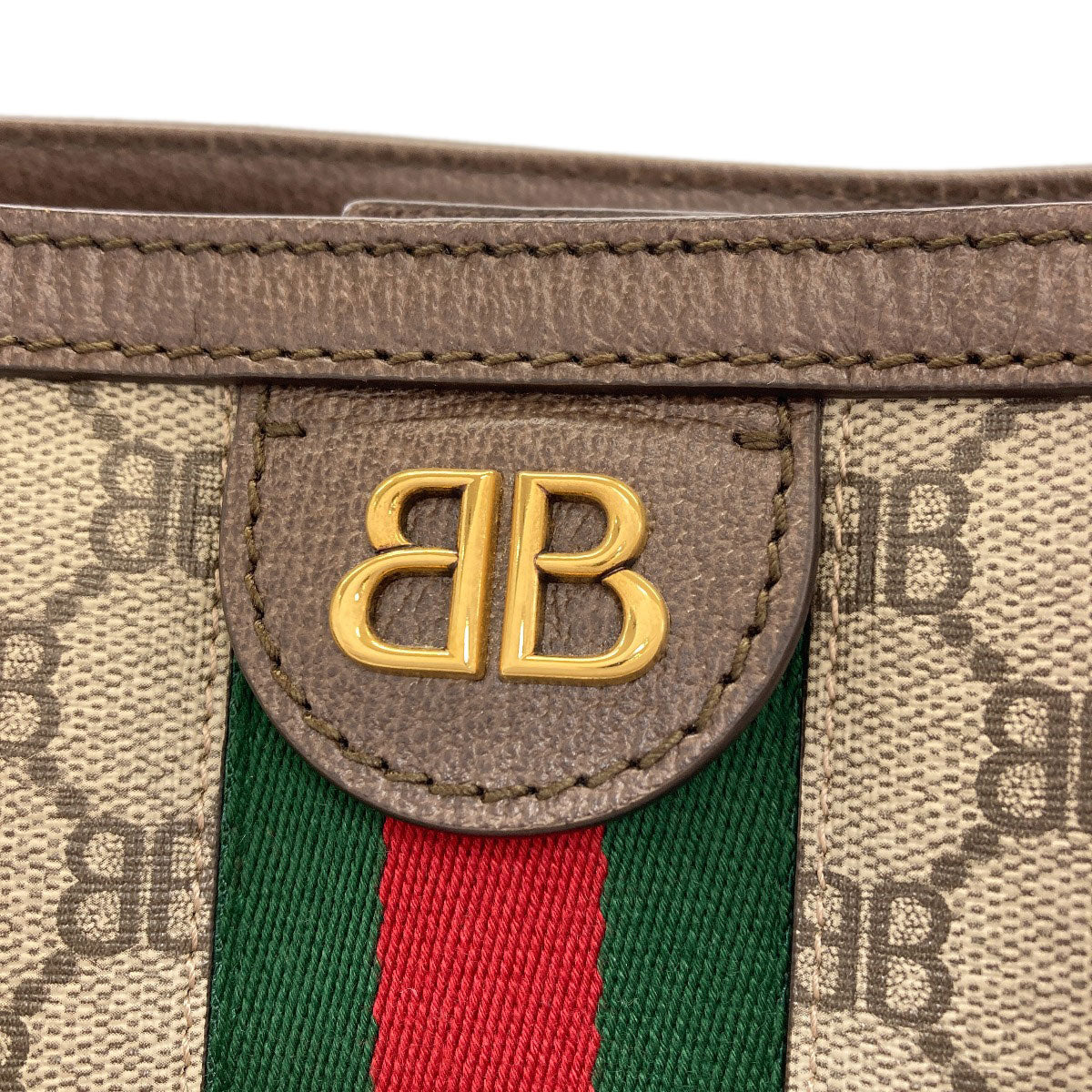 GUCCI グッチ 680125 2103X バレンシアガコラボ ハッカー ミディアム トートバッグ PVC レディース 中古